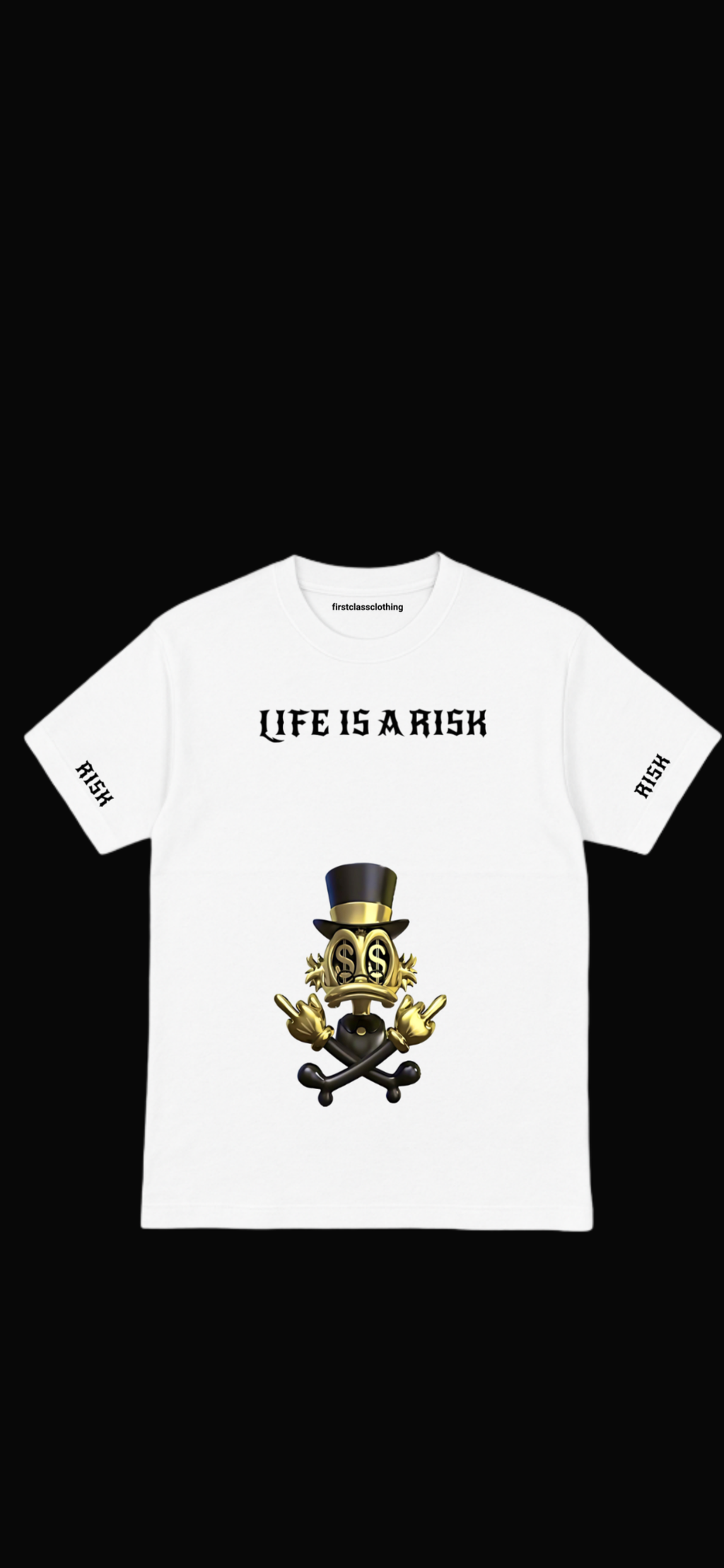 Camisa “Life is a Risk” – FirstClassClothing (Edición Exclusiva)