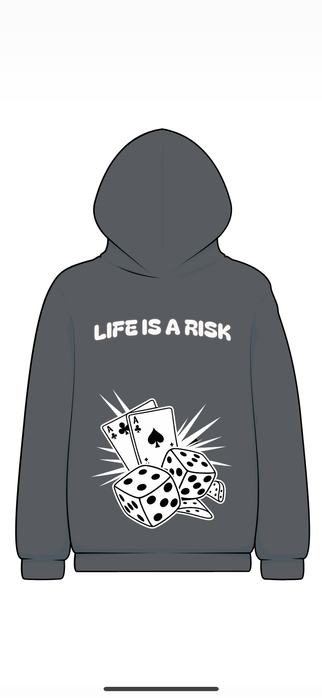 First Class Clothing "Life Is A Risk" Hoodie – Premium 500 GSM.