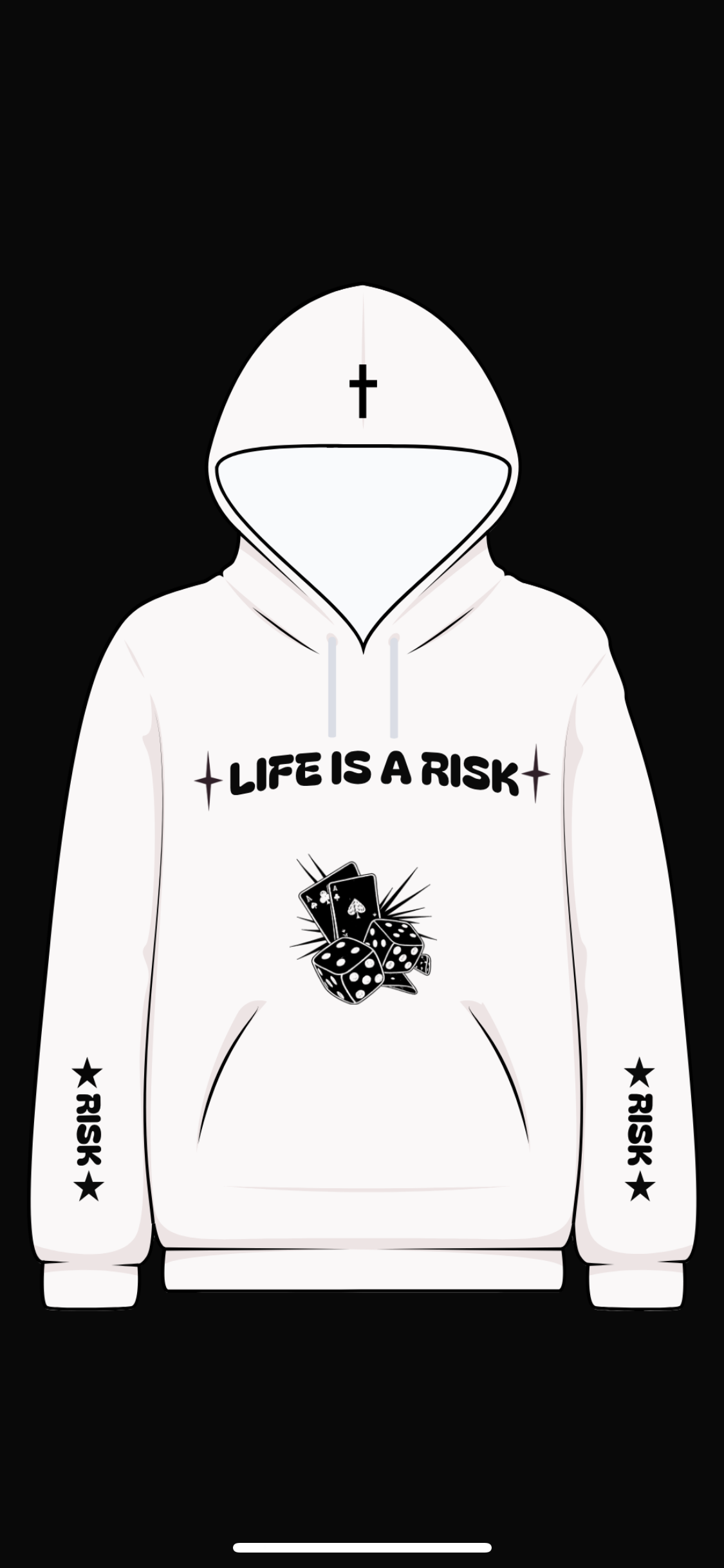 First Class Clothing "Life Is A Risk" Hoodie – Premium 500 GSM.