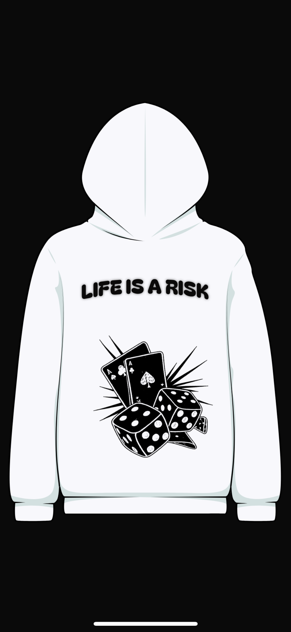 First Class Clothing "Life Is A Risk" Hoodie – Premium 500 GSM.