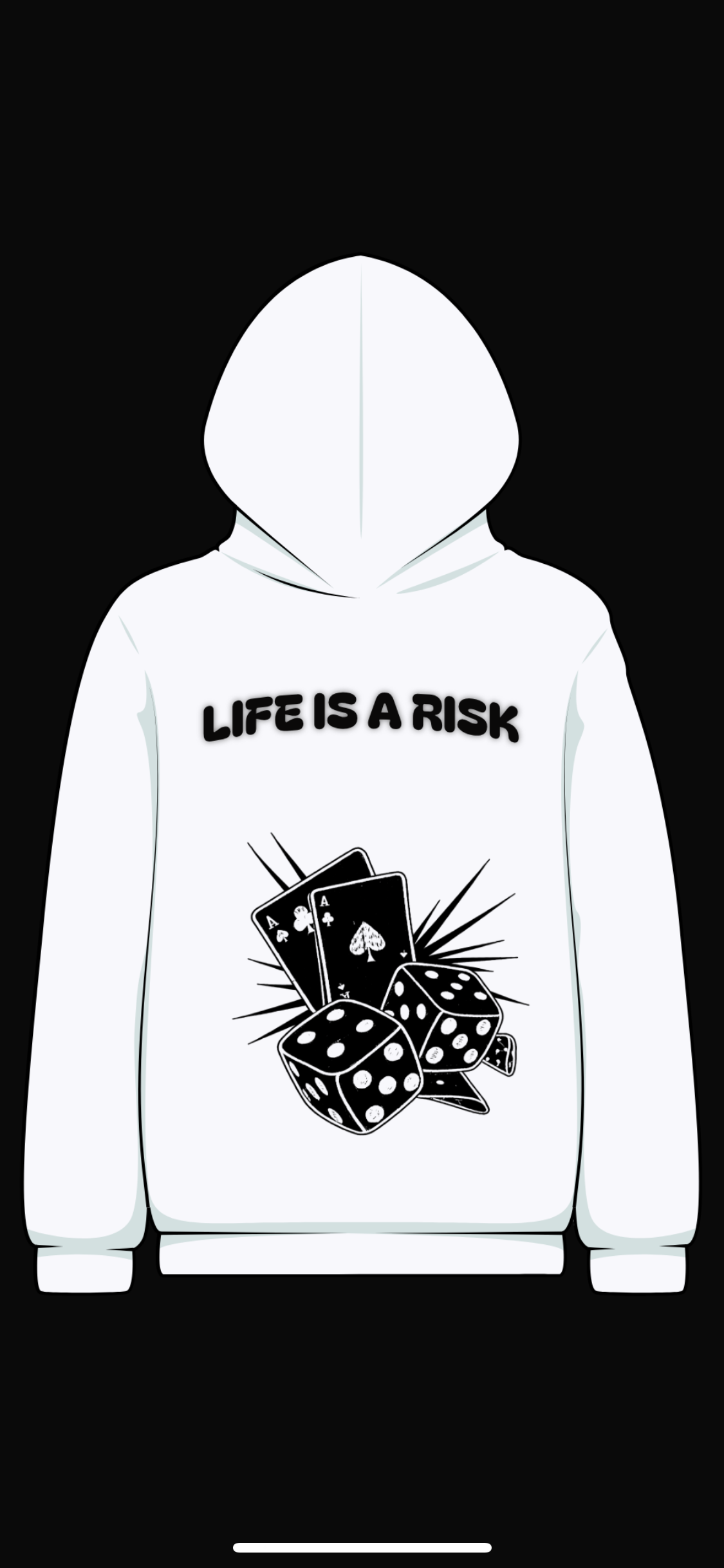 First Class Clothing "Life Is A Risk" Hoodie – Premium 500 GSM.