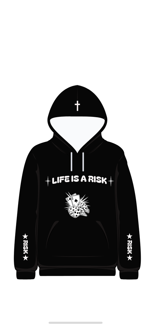 First Class Clothing "Life Is A Risk" Hoodie – Premium 500 GSM.