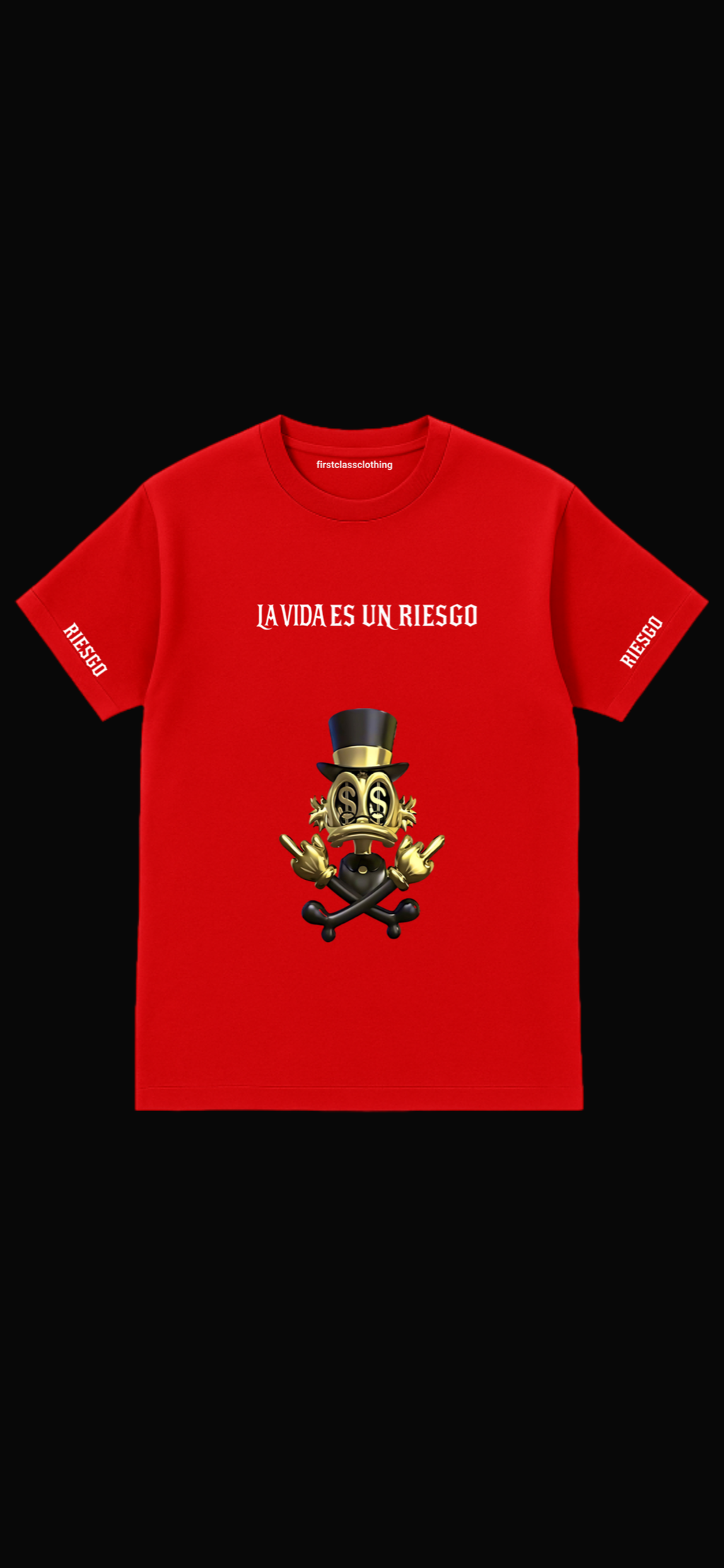 Camisa “Life is a Risk” – FirstClassClothing (Edición Exclusiva)