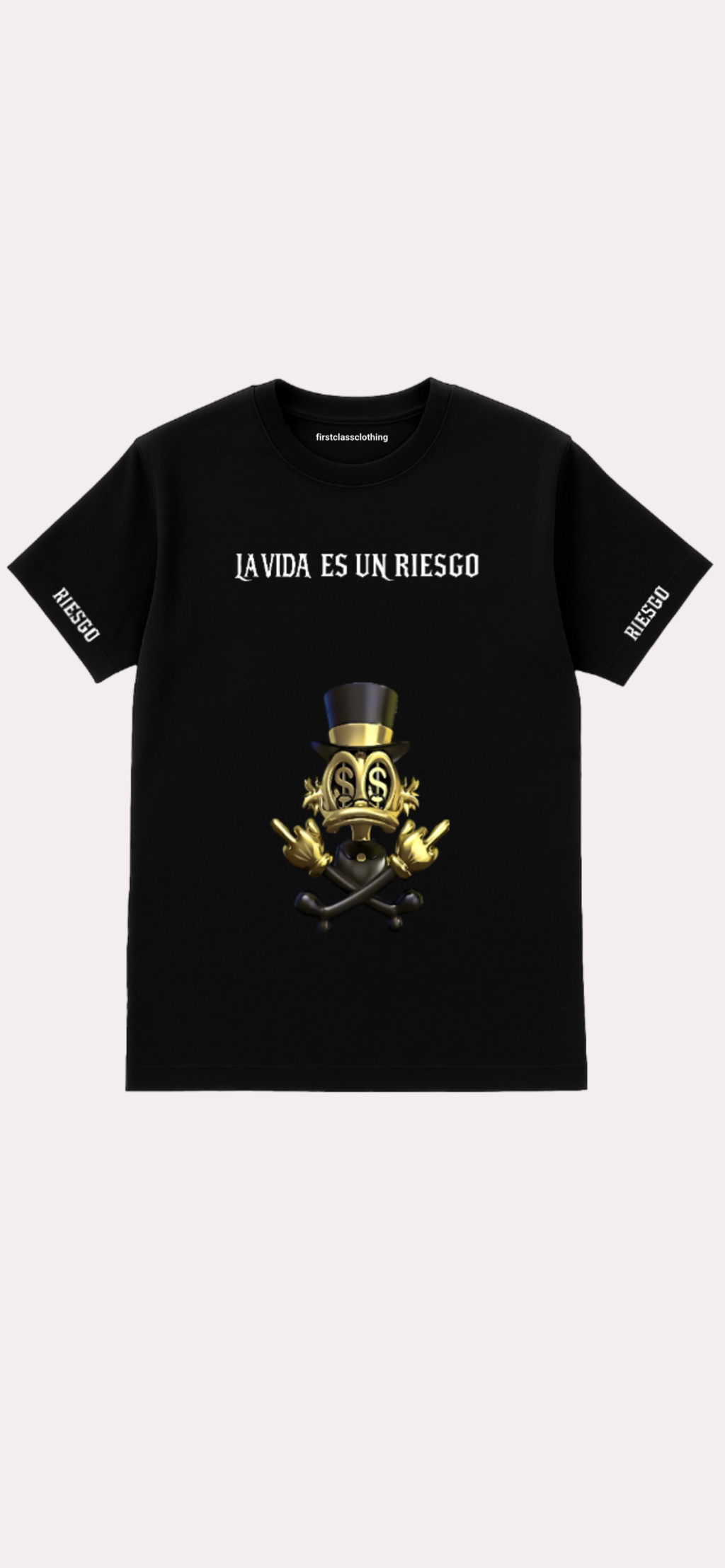 Camisa “Life is a Risk” – FirstClassClothing (Edición Exclusiva)