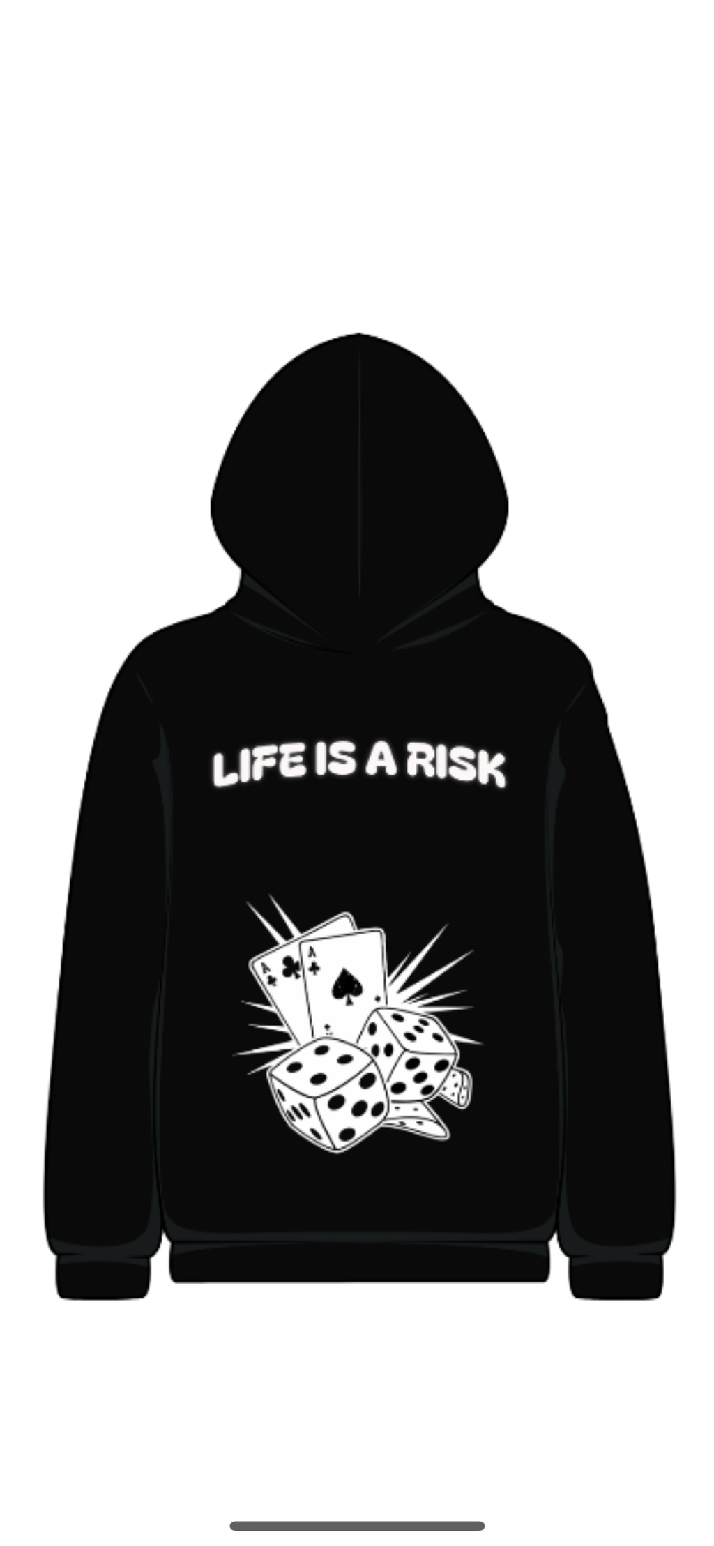 First Class Clothing "Life Is A Risk" Hoodie – Premium 500 GSM.